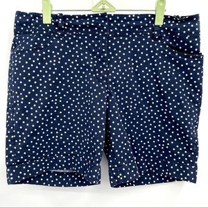 Tommy Hilfiger Polka Dot Shorts Size 12 Navy